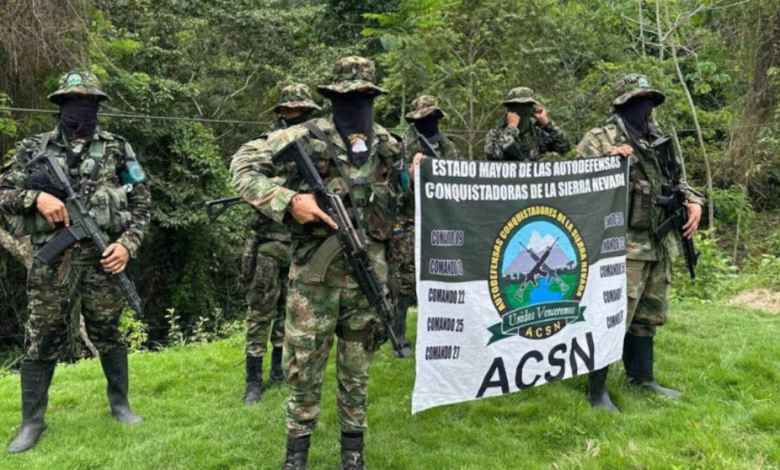 Despliegue de seguridad en Santa Marta durante el paro armado.