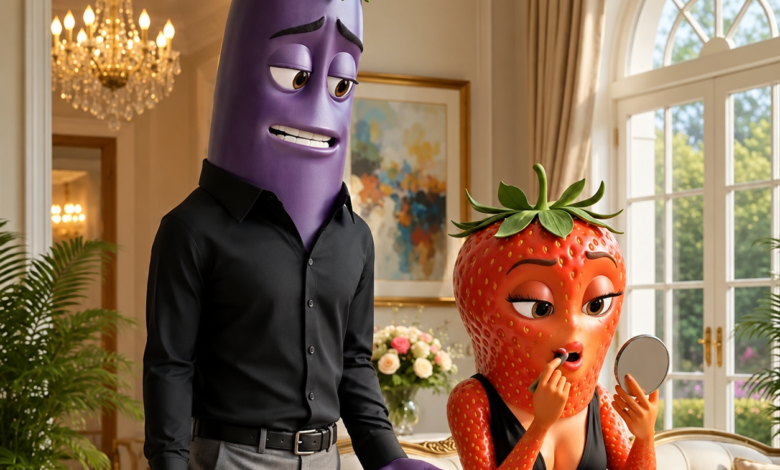 Videos virales de frutinovelas protagonizadas por frutas creadas con inteligencia artificial.