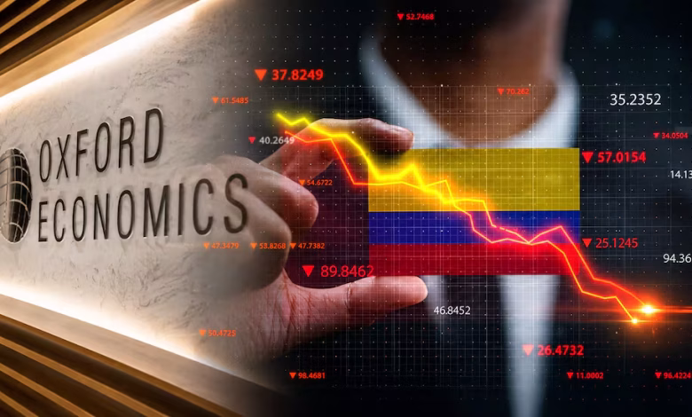 Oxford Economics advierte sobre el ajuste fiscal y las finanzas públicas de Colombia.