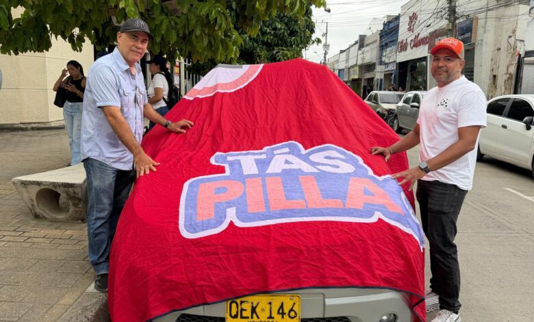 Campaña Tas Pillao contra el mal parqueo en Montería durante 2026.